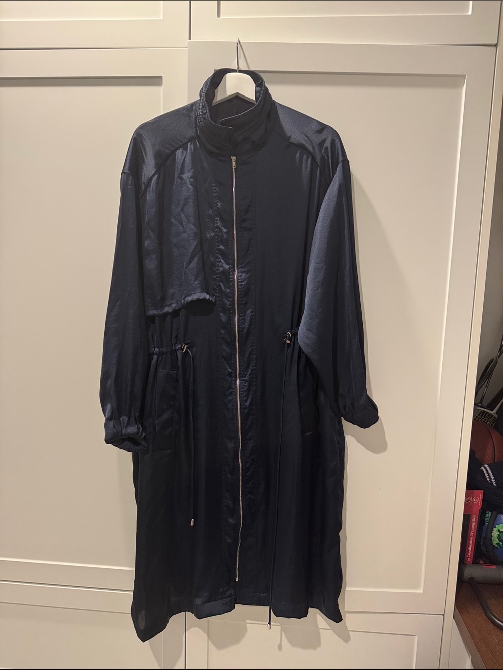 Womens long lightweight jacket